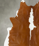 Brown and White Regular Cowhide Rug #B24155