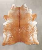 Salt and Pepper Brown Cowhide Rug #B2419