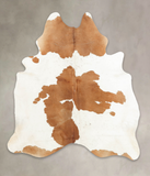 Beige and White Cowhide Rug #B2422