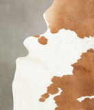 Beige and White Cowhide Rug #B2422