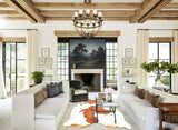 Beige and White Cowhide Rug #B2422