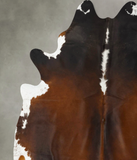 Chocolate and White Cowhide Rug #B24266