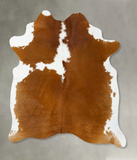 Brown and White Cowhide Rug #B24272