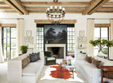 Brown and White Cowhide Rug #B2427
