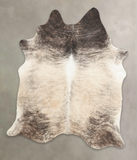 Grey Brindle Cowhide Rug #B2436