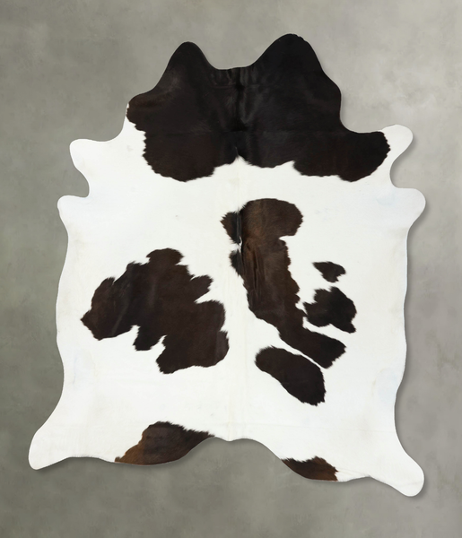 Chocolate and White Cowhide Rug #B24368