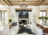 Solid Black Cowhide Rug #B2450