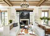 Chocolate and White Cowhide Rug #B2458
