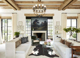 Chocolate and White Cowhide Rug #B2465