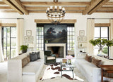 Chocolate and White Cowhide Rug #B2466