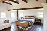 Chocolate and White Cowhide Rug #B24686
