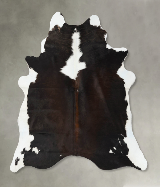 Chocolate and White Cowhide Rug #B24761