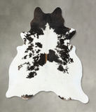Chocolate and White Cowhide Rug #B24767