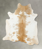 Beige and White Cowhide Rug #B24781