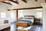 Beige and White Cowhide Rug #B24781