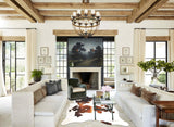 Chocolate and White Cowhide Rug #B2484