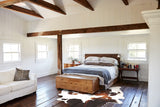 Chocolate and White Cowhide Rug #B2484