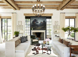 Chocolate and White Cowhide Rug #B2485