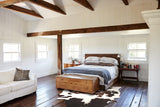 Chocolate and White Cowhide Rug #B2485