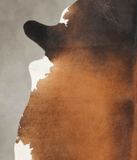 Brown with Red Cowhide Rug #B2491