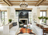 Brown with Red Cowhide Rug #B2493