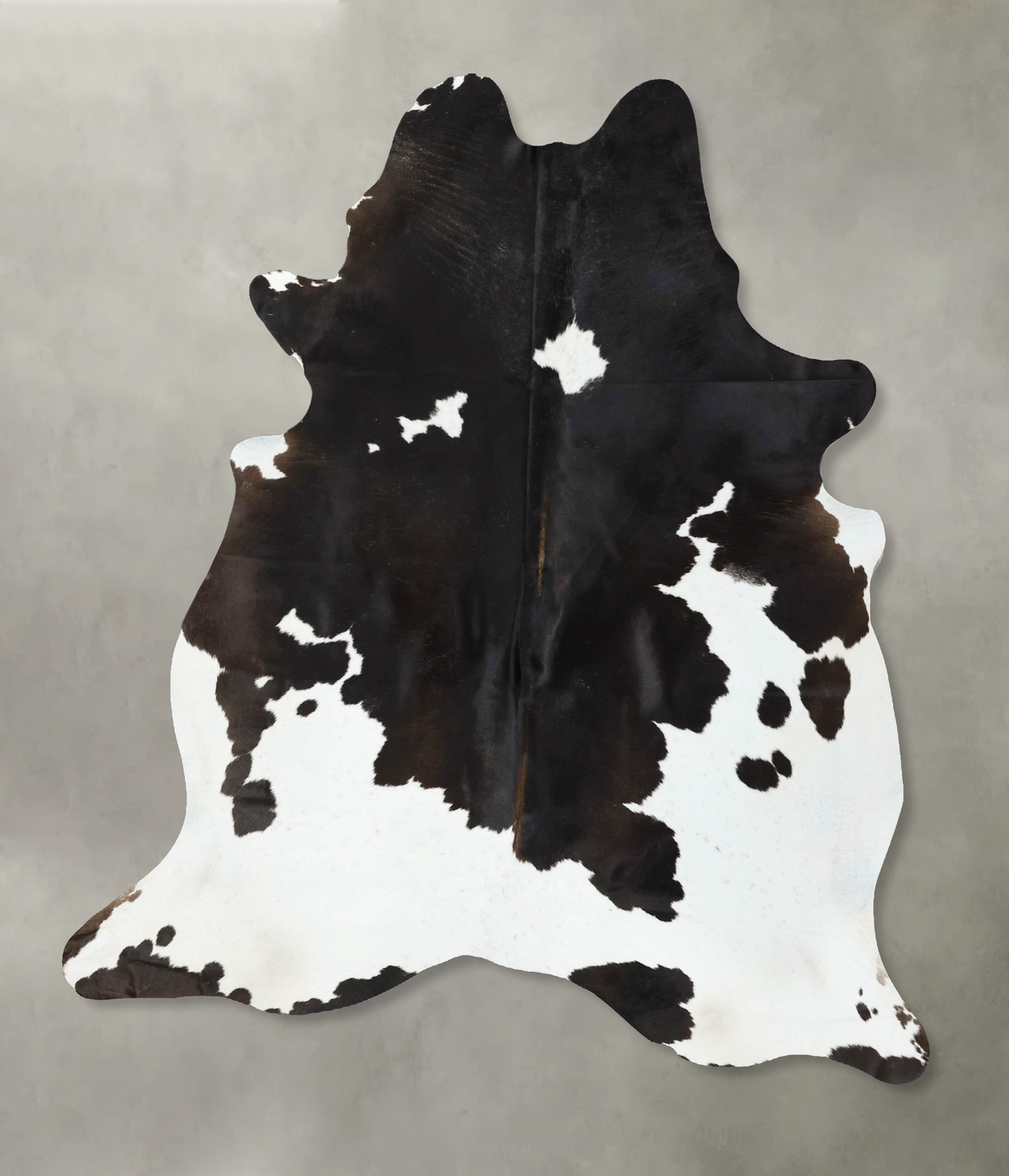 Chocolate and White Cowhide Rug #B25075