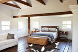 Chocolate and White Cowhide Rug #B2507