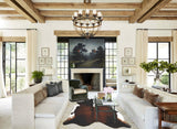 Chocolate and White Cowhide Rug #B2513