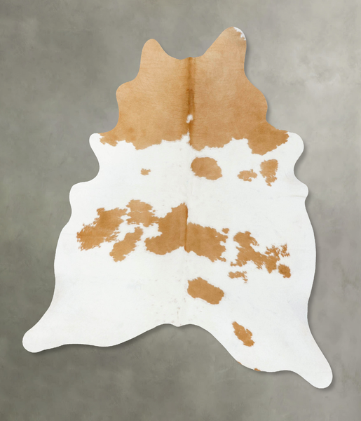 Beige and White Cowhide Rug #B25156
