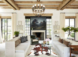 Brown and White Cowhide Rug #B2515
