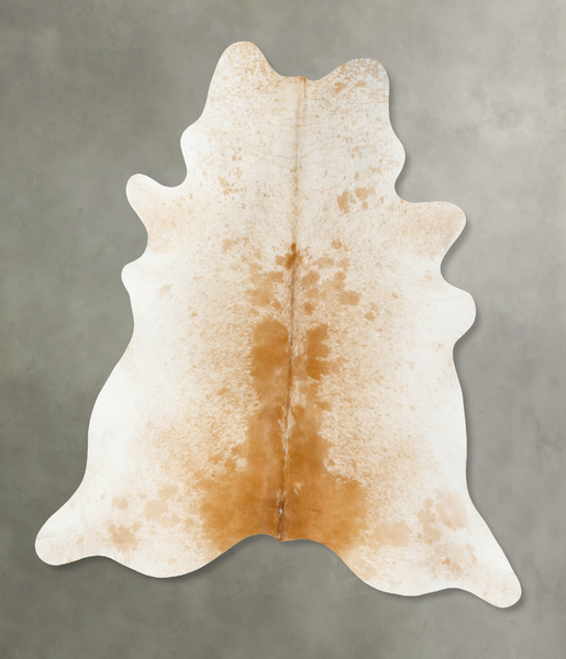 Beige and White Cowhide Rug #B25166