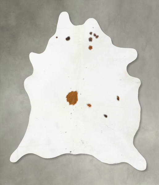 Brown and White Regular Cowhide Rug #B25388
