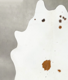 Brown and White Regular Cowhide Rug #B25388