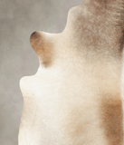 Grey with Beige Cowhide Rug #B2546