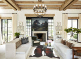 Chocolate and White Cowhide Rug #B2548