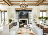 Grey With White Cowhide Rug #B2562