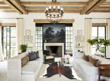 Chocolate and White Cowhide Rug #B2566