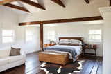 Chocolate and White Cowhide Rug #B2566