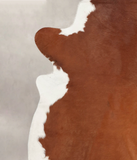 Brown and White Regular Cowhide Rug #B2571