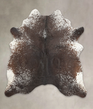 Salt and Pepper Brown Cowhide Rug #B2572