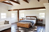Salt and Pepper Brown Cowhide Rug #B2572