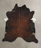 Dark Brindle Cowhide Rug #B2574