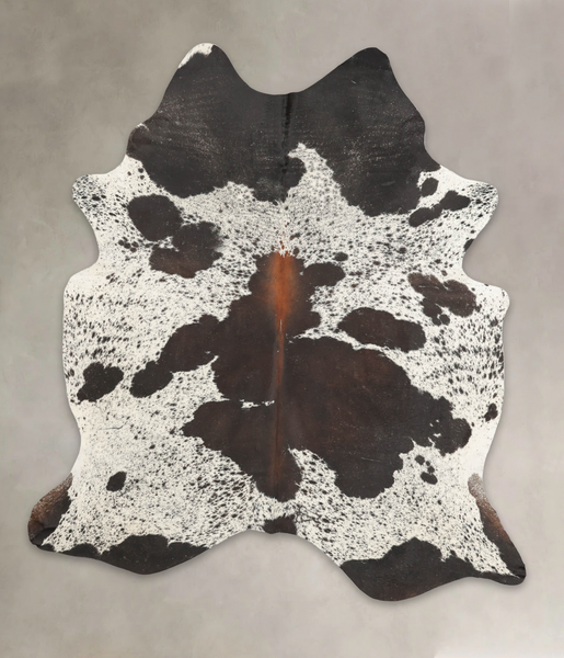 Chocolate and White Cowhide Rug #B2577