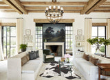 Chocolate and White Cowhide Rug #B2577