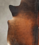 Brown with Red Cowhide Rug #B2581