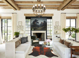 Brown with Red Cowhide Rug #B2581