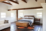 Brown with Red Cowhide Rug #B2581