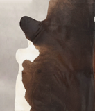 Chocolate and White Cowhide Rug #B2582
