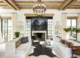 Chocolate and White Cowhide Rug #B2582
