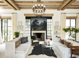 Solid Black Cowhide Rug #B2585